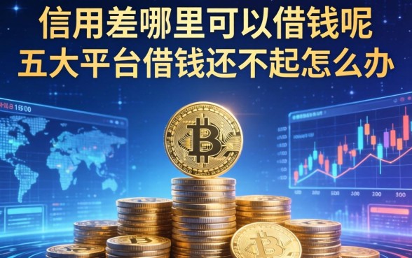 信用差哪里可以借钱呢，五大平台借钱还不起怎么办