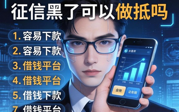 征信黑了可以做一抵吗，例举5个容易下款的借钱平台