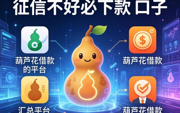 征信不好必下款的口子，汇总五个类似葫芦花借款的平台