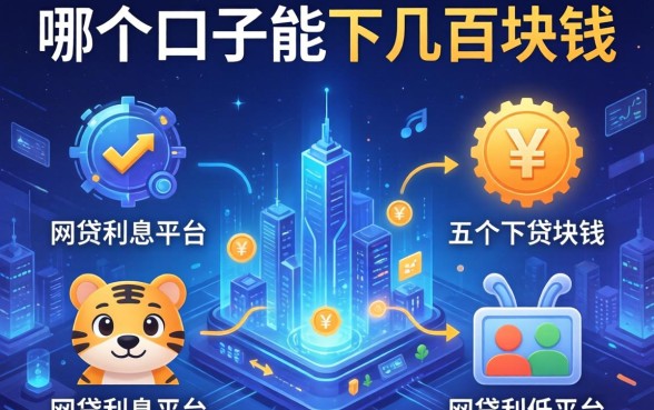 哪个口子能下几百块钱，分析五个网贷利息低的平台