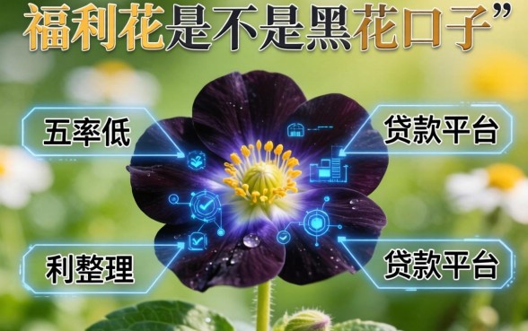 福利花是不是黑花口子,整理五个利率低的贷款平台