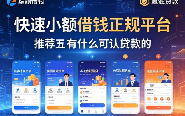 快速小额借钱正规平台，推荐五个有什么可以贷款的平台