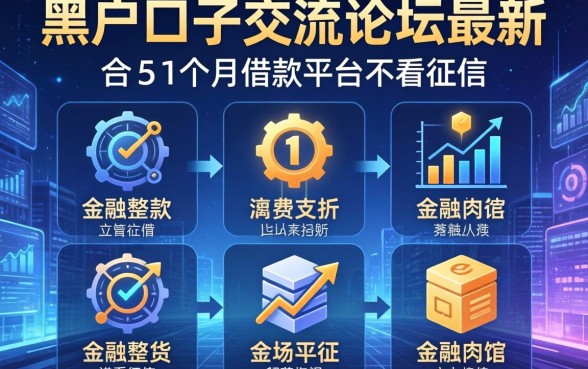 黑户口子交流论坛最新，整合5个1个月借款平台不看征信