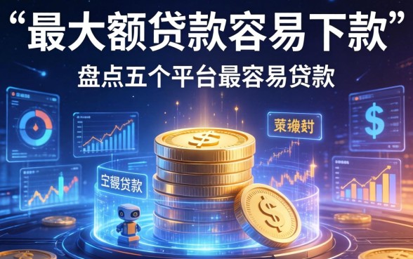 哪些大额贷款容易下款，盘点五个平台最容易贷款