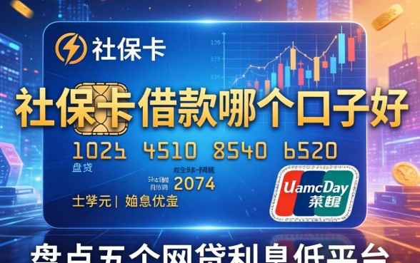 社保卡借款哪个口子好，盘点五个网贷利息低的平台