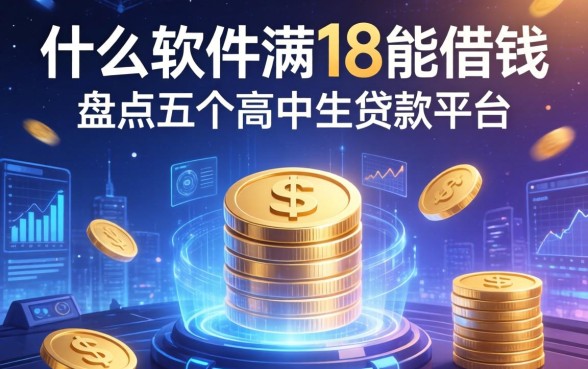 什么软件满18能借钱，盘点五个高中生贷款平台