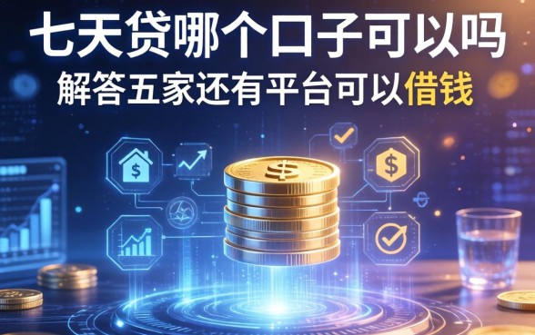 七天贷哪个口子可以吗，解答五家还有平台可以借钱