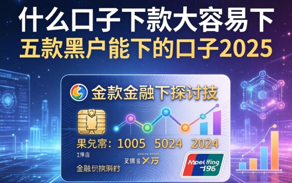什么口子下款大容易下，探讨五款黑户能下的口子2025