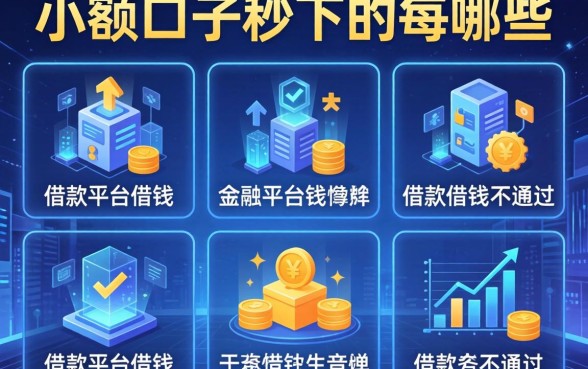小额口子秒下的有哪些，介绍五个为借款平台借钱不通过