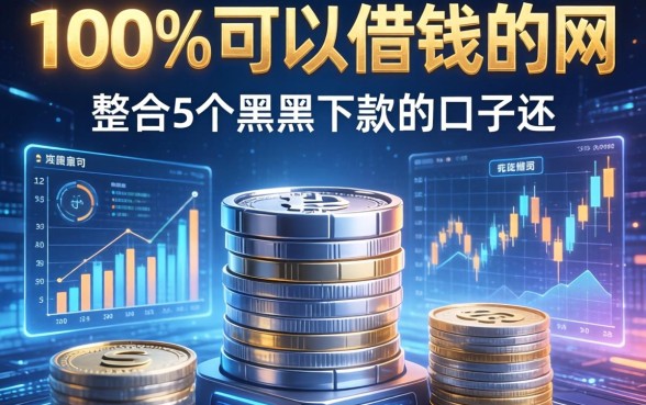 100%可以借钱的网，整合5个黑户下款的口子还