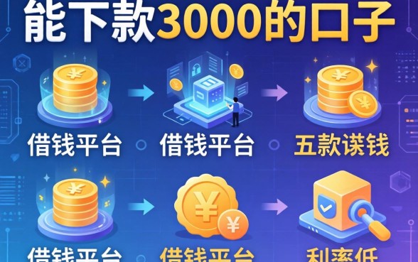 能下款3000的口子，探讨五款借钱平台的利率低