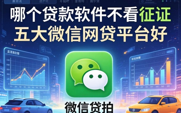 哪个贷款软件不看征信，五大微信网贷平台好