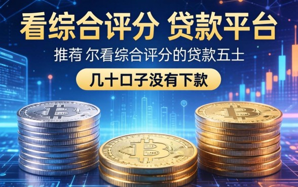 几十个口子没有下款的，推荐五个不看综合评分的贷款平台