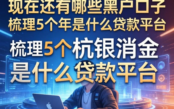 现在还有哪些黑户口子，梳理5个杭银消金是什么贷款平台