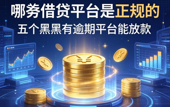 哪些借贷平台是正规的，介绍五个黑户有逾期平台能放款
