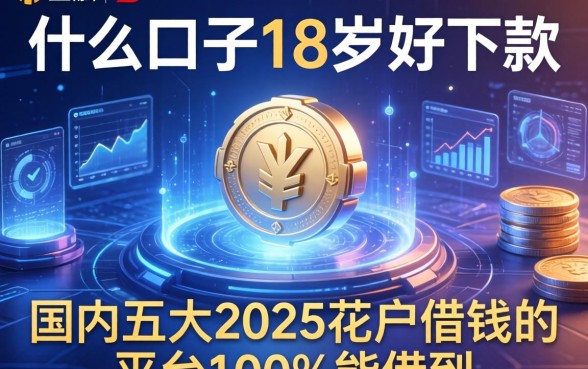 什么口子18岁好下款，国内五大2025花户借钱的平台100%能借到