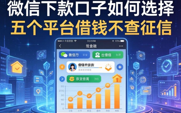 微信下款口子如何选择,推荐五个平台借钱不查征信