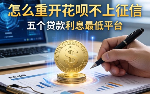 怎么重开花呗不上征信，推荐五个贷款利息最低的平台