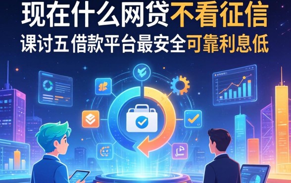 现在什么网贷不看征信，探讨五款借款平台最安全可靠利息低