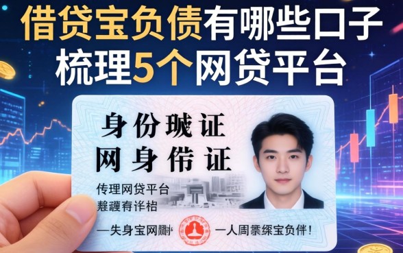 借贷宝负债有哪些口子，梳理5个身份证网贷平台