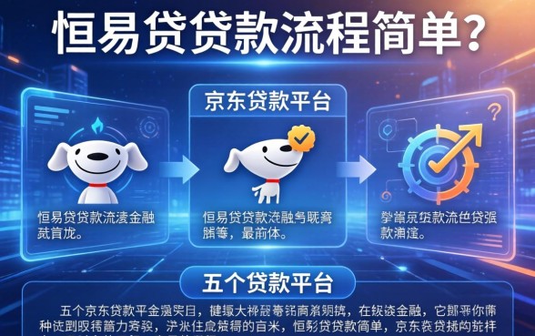 恒易贷贷款流程简单吗，介绍五个京东贷款平台
