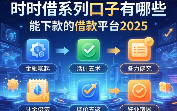 时时借系列口子有哪些，介绍五个能下款的借款平台2025