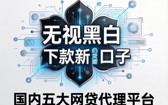 无视黑花白下款新口子，国内五大网贷代理平台