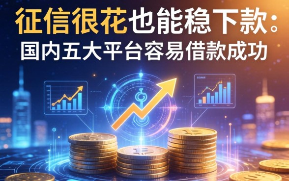 征信很花也能稳下款的，国内五大平台容易借款成功