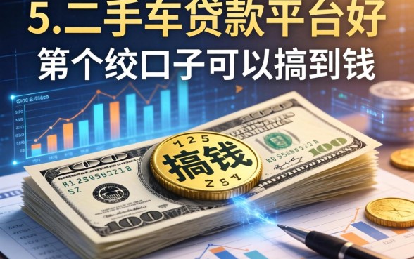有哪些口子可以搞到钱，整合5个二手车贷款平台好