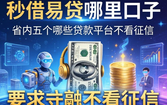 秒借易贷是哪里的口子，省内五个哪些贷款平台不看征信