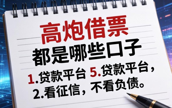 高炮借条都是哪些口子，总结五个贷款平台不看征信,不看负债