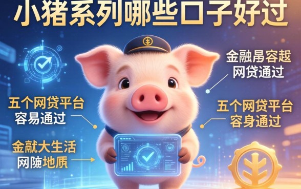 小猪系列哪些口子好过，介绍五个网贷平台容易通过