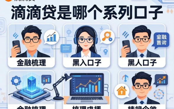 滴滴贷是哪个系列口子，梳理5个黑户口子