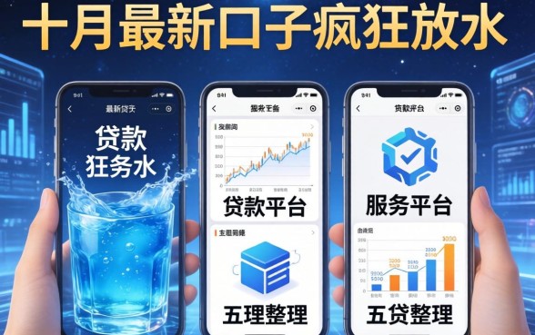 十月最新口子疯狂放水，整理五个贷款服务平台