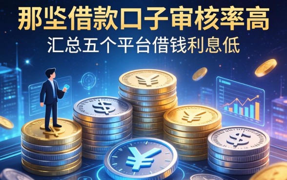 哪些借款口子审核率高，汇总五个平台借钱利息低