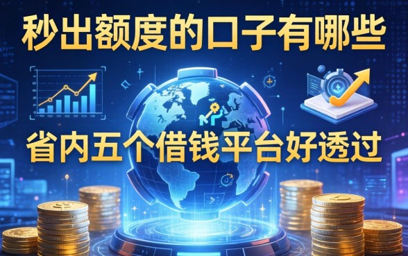 秒出额度的口子有哪些，省内五个借钱平台好通过