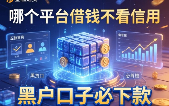 哪个平台借钱不看信用，分享五个黑户口子必下款