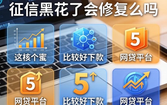 征信黑花了会修复么吗，例举5个比较好下款的网贷平台