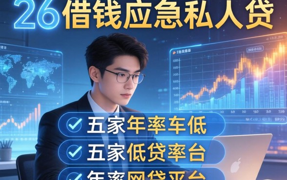 26岁借钱应急私人贷，解答五家年利率低的网贷平台