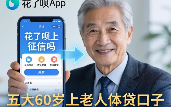花了呗app上征信吗，五大60岁以上老人网贷口子