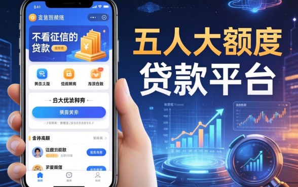 不看征信的贷款app，五大大额度贷款平台