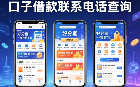 口子借款联系电话查询，例举5个类似好分期一样容易下款的软件