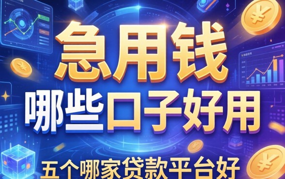 急用钱哪些口子好用些，总结五个哪家贷款平台好