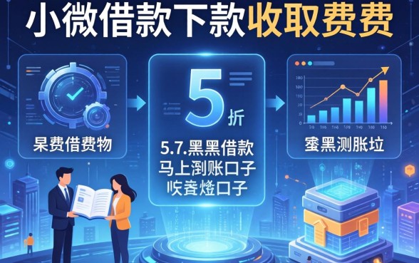 小微借款下款收取费用，例举5个黑户借款马上到账的口子