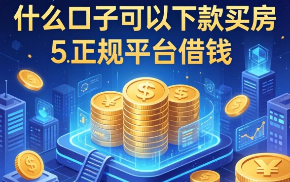 什么口子可以下款买房，总结五个正规平台借钱