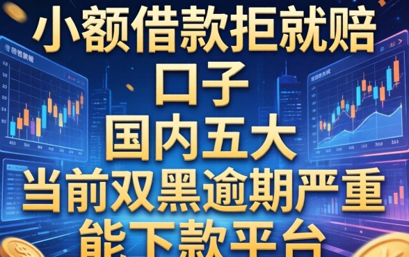 小额借款拒就赔的口子，国内五大当前双黑逾期严重能下款的平台