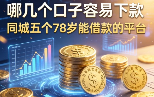 哪几个口子容易下款的，同城五个78岁能借款的平台