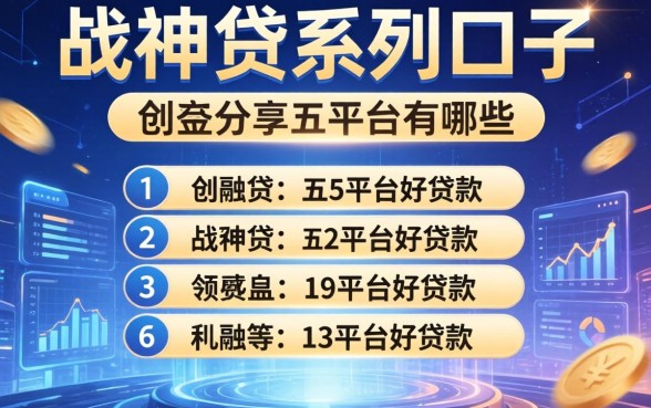 战神贷系列口子有哪些，分享五个平台好贷款