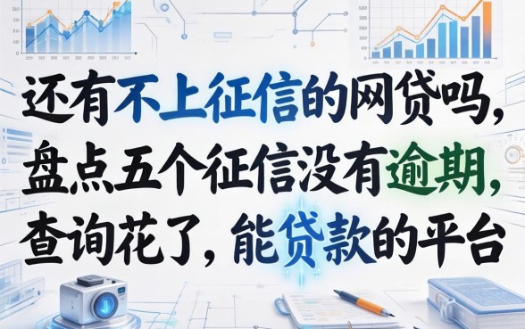 还有不上征信的网贷吗，盘点五个征信没有逾期,查询花了,能贷款的平台