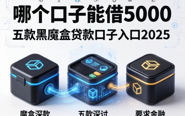 哪个口子能借5000，探讨五款黑魔盒贷款口子入口2025